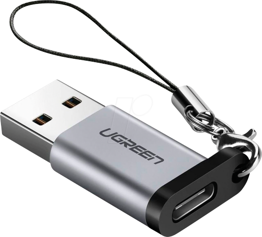 Ugreen Adaptateur USB 3.0 vers USB-C Femelle GRIS 50533