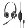 Micro-Casque Binaural Connexion USB-C Cordon USB C-BX