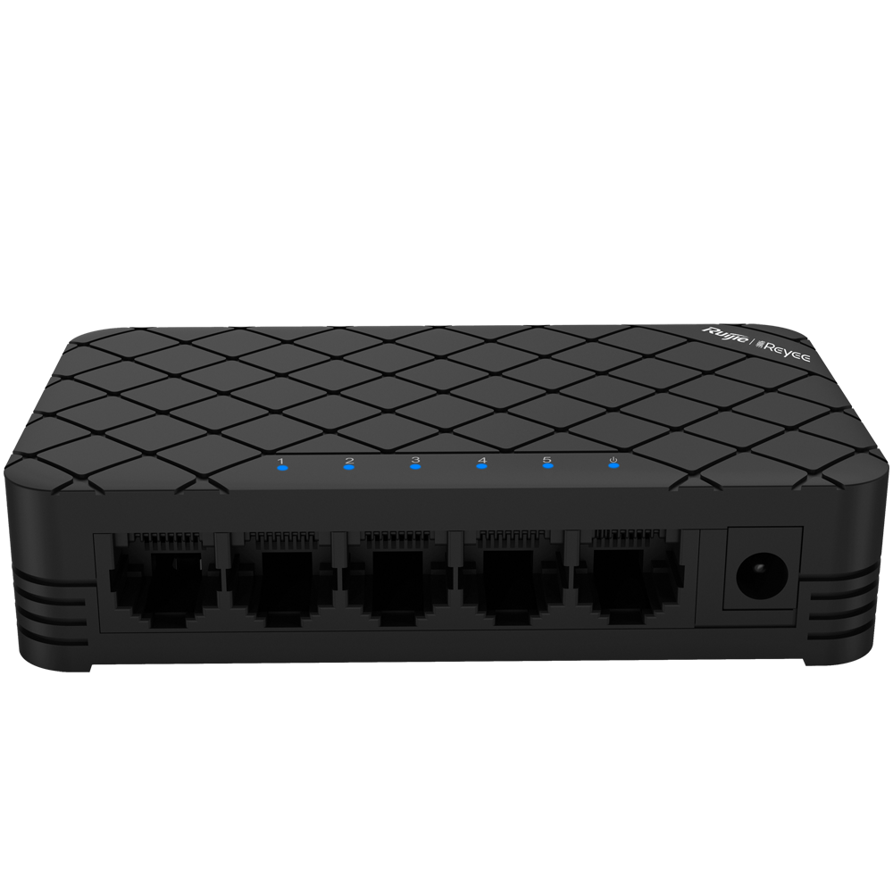 Commutateur de Bureau 5 Ports 10/100 Mbps RJ45 Boîtier en Plastique Non Géré RG-ES05