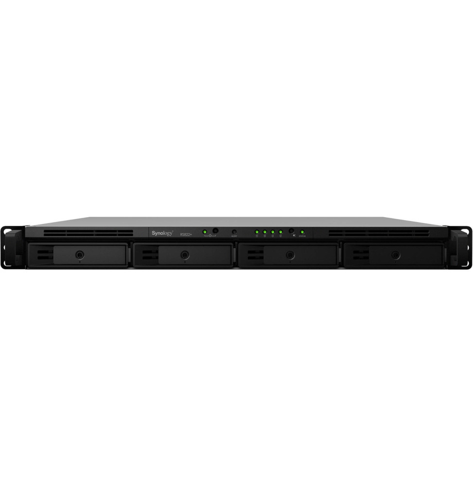 Serveur NAS 4 Baies RackStation V1500B 4cores 2GB 4xRJ45 RPS RS822RPPLUS