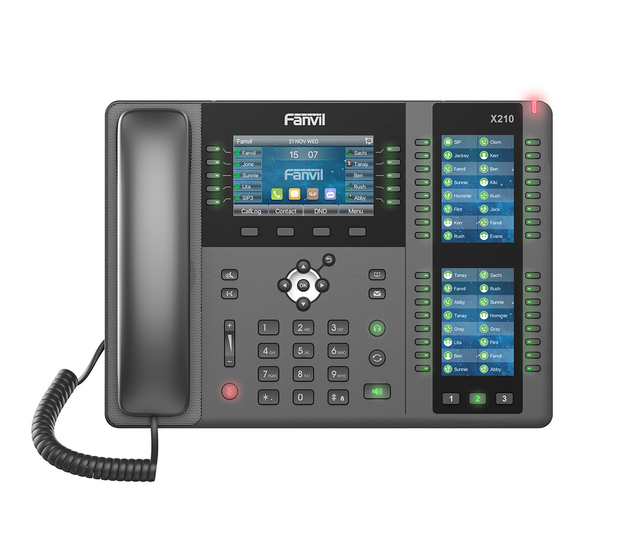 Telephone IP Entreprise a 20 comptes SIP Ecran Couleur 4.3" WiFi Bluetooth intégré avec BLF 106 buttons Gigabit
